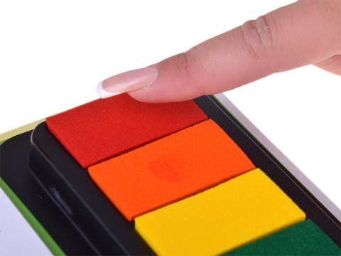 Kreatywna książeczka do malowania palcami DINOZAURY 64str 7 kolorów AP0048