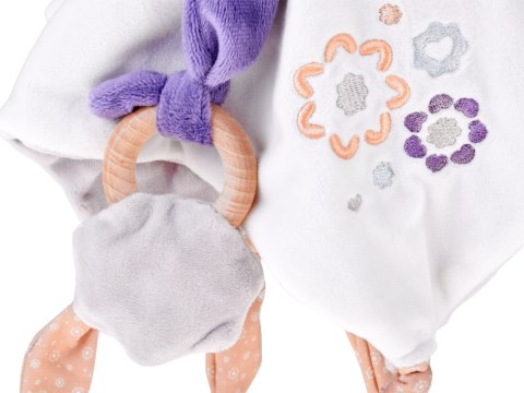 Milutka Przytulanka MIŚ z kocyk i gryzak prezent dla niemowlaka ZA5879