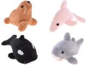 Pluszowe zwierzątka oceanu z piszczałką - Foczka Delfin Orka Rekin ZA5779