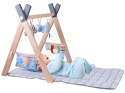 Stojak Drewniany Mata Edukacyjna Gimnastyczna Baby Gym dla Niemowląt ZA5882