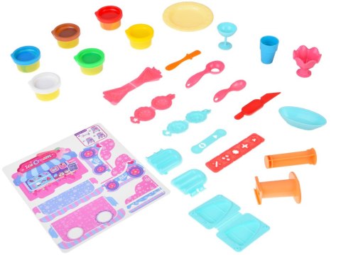 Stwórz kreatywny deser! Masa plastyczna LODZIARNIA + akcesoria ZA5711