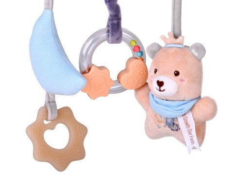 Zawieszka do łóżeczka z Miś Gryzak Grzechotka Prezent dla noworodka ZA5878