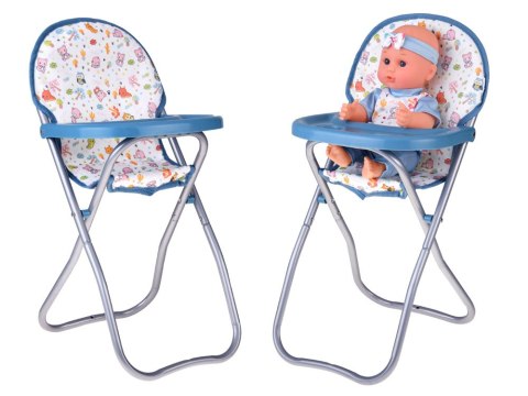 Zestaw Deluxe Lalka Bobas Wózek Łóżeczko Krzesełko akcesoria 16 ele ZA5917