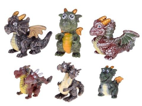 Zestaw Figurek Bajkowe Smoki 6 szt. Magiczne Stworzenia ZA5883