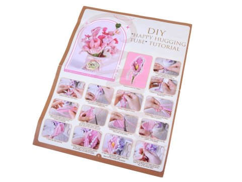 Zestaw kreatywny DIY Stwórz materiałowe KWIATY w wazonie Flowerbox ZA5866