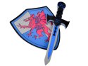 Zestaw rycerski z tarczą i mieczem z pianki - Bezpieczna przygoda ZA1278CZ