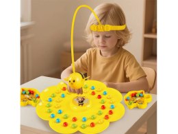 Zręcznościowa gra rodzinna magnetyczna Pszczółki złap kuleczki GR0771