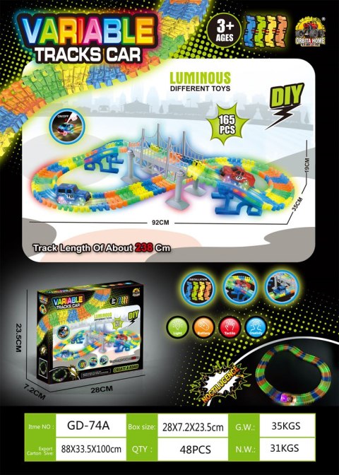 Tor Samochodowy Wyścigowy VARIABLE 165el.