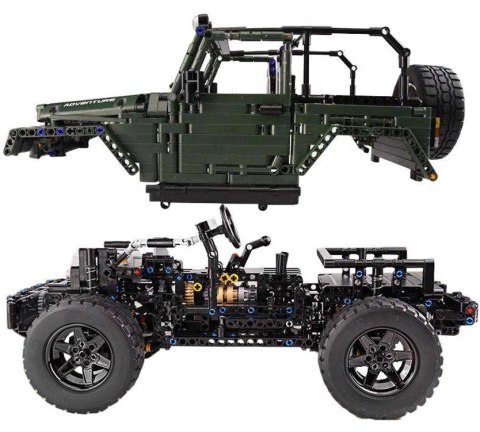 Zestaw Klocków Auto Terenowe, off-road 2078el. Zielone