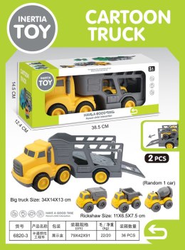 Zestaw Pojazdów Laweta + Autka Budowlane