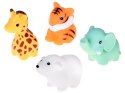 Gumowe Zwierzątka do kąpieli do zabawy w wodzie Zestaw 4-sztuki ZA5816