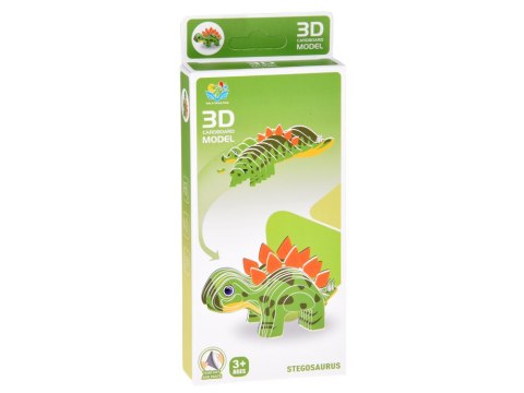 Puzzle 3D Kartonowy Model - Dinozaur Stegosaurus DIY Zrób to sam ZA5810