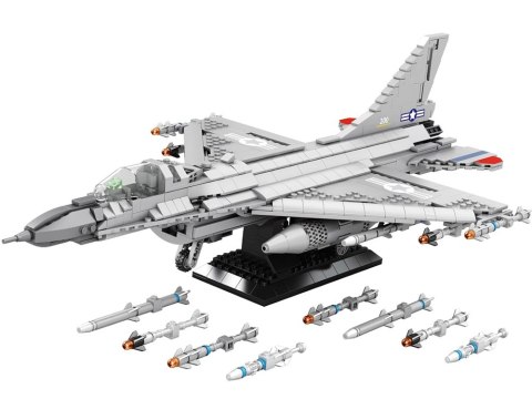 Reobrix Klocki konstrukcyjne samolot myśliwiec F16 1337ele ZA5801