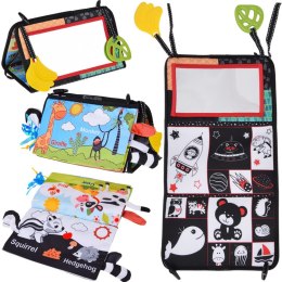 Zabawka sensoryczna składana z lusterkiem + książeczka kontrastowa ZA5829