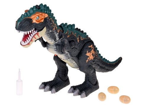 Duży dinozaur robot chodzi ryczy ZNOSI JAJKA efekty świetlne para ZA5716