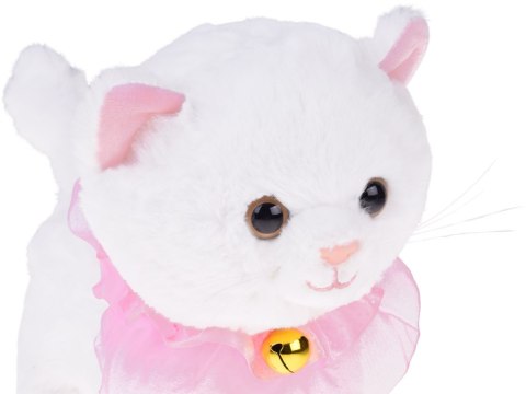 Kotek interaktywny chodzi na smyczy miauczy rusza ogonkiem ZA5592