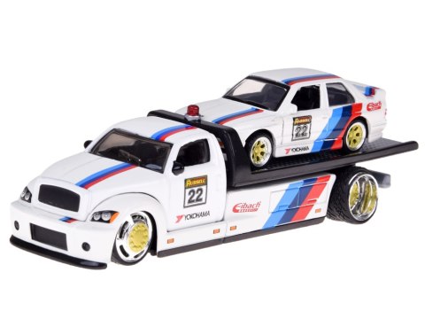 Maisto Licencjonowane Auta Metalowe 1:64 Flatbed i BMW M3 1988 ZA5958