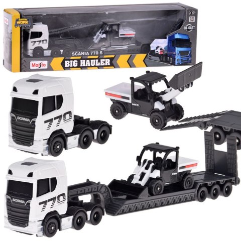 Maisto Licencjonowane Auto Metalowe SCANIA 770S + naczepa Spychacz ZA5966
