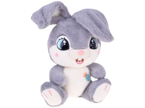 Pluszowy Królik 40 cm Uroczy szary JAGÓDEK z zaginanymi uszami ZA5922