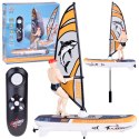 Zdalnie sterowany świecący WINDSURFER pływający na pilota RC0740