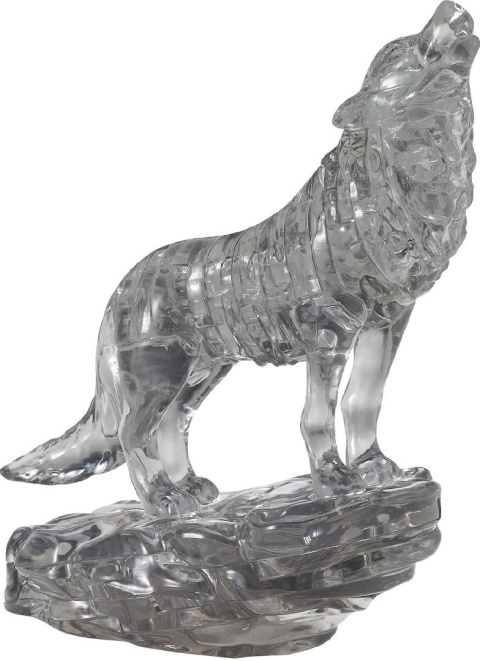Crystal Puzzle - Wilk (czarny)