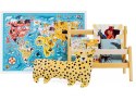 CzuCzu Puzzlove Puzzle Zwierzęta Mapa świata 60 el. ZA4163