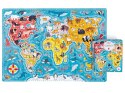 CzuCzu Puzzlove Puzzle Zwierzęta Mapa świata 60 el. ZA4163