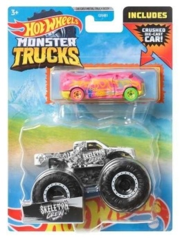 Hot Wheels Monster Trucks 1:64 + auto mix (8szt)