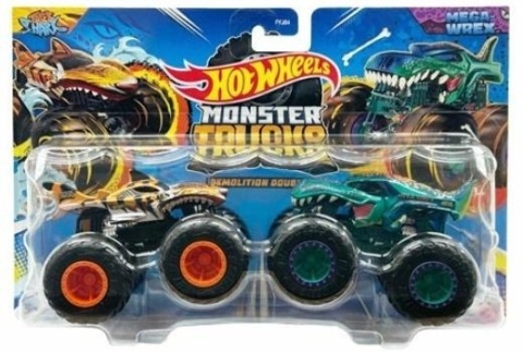 Hot Wheels Monster Trucks Pojazd 1:64 + Autko MIX