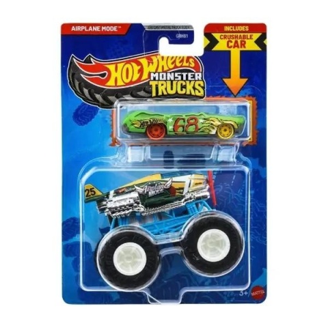 Hot Wheels Monster Trucks Pojazd 1:64 + Autko