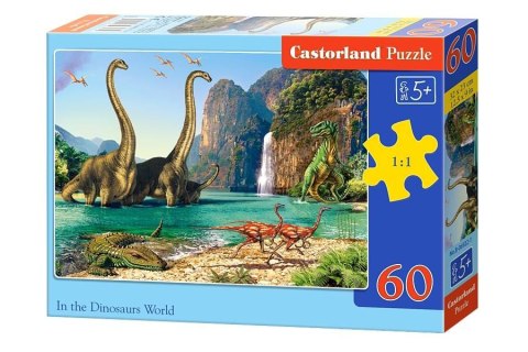 Puzzle 60 el. In the Dinosaurs World - dinozaury