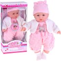 Interaktywna miękka lalka bobas gaworzy śmieje się 40 cm ZA5836