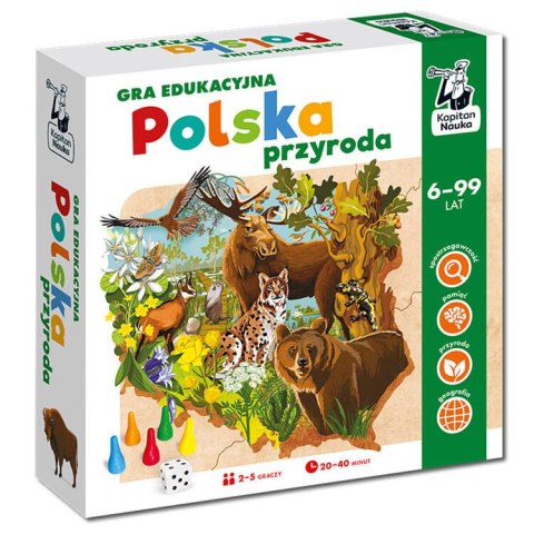 Kapitan Nauka Gra edukacyjna Polska przyroda - nauka przyrody dla całej rodziny GR0708
