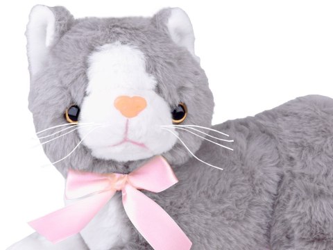 Maskotka pluszowy szary kot leżący Flico kotek 34cm 12832