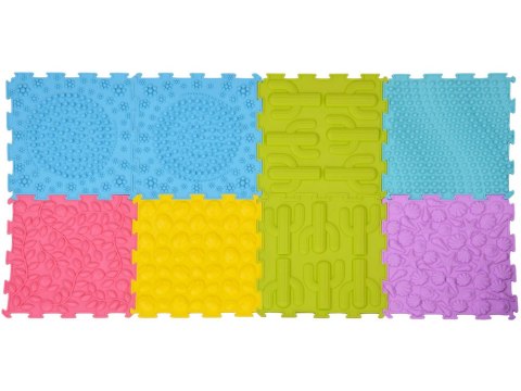 Mata sensoryczna typu PUZZLE gumowe 8 szt. - rozwój i zabawa ZA5862