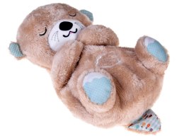 Przytulanka oddychająca WYDRA kołysanki biały szum lampka nocna ZA5672