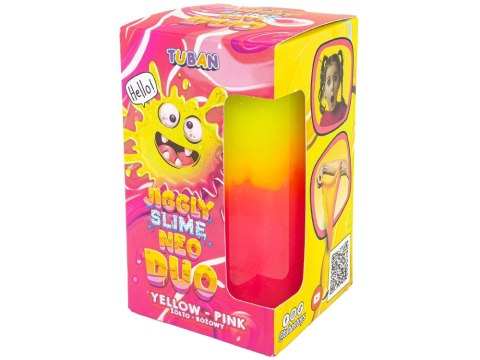 Tuban Jiggly Slime Neo Duo dwukolorowy 430g żółto-różowy ZA5649