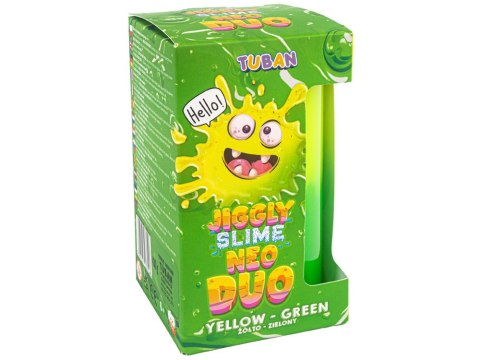 Tuban Jiggly Slime Neo Duo dwukolorowy żółto-zielony 430g ZA5650