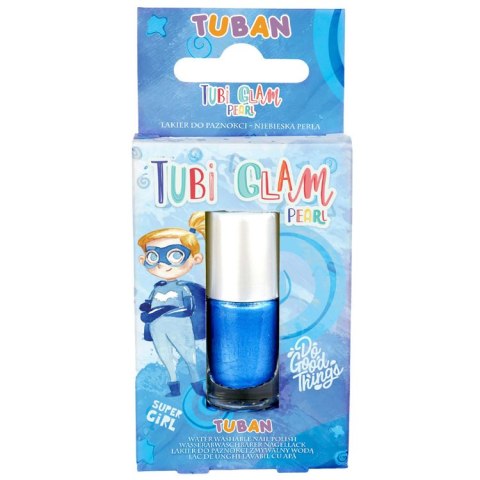 Tuban Tubi Glam lakier do paznokci dla dzieci niebieski perłowy 5ml ZA5648
