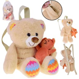 Uroczy Plecak MIŚ pluszowy plecak z regulowanymi szelkami ZA5683