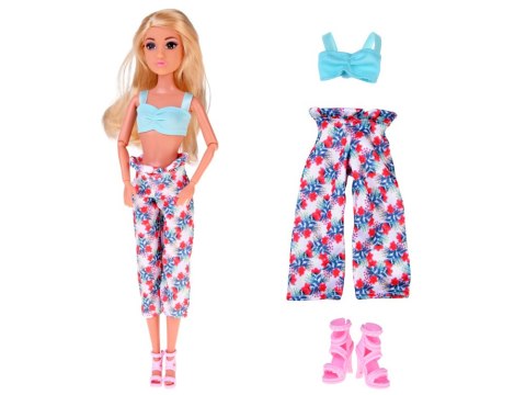Zestaw ubranka dla lalki wakacyjne stylizacje sukienka dodatki ZA5707
