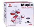 Duża perkusja dla dzieci 5 bębnów talerz IN0141