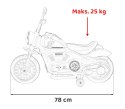 Motorek Chopper FASTER na akumulator dla dzieci Różowy + Radio FM + Panel audio + LED