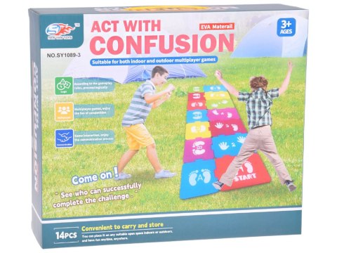 Dynamiczna gra ruchowa "Działaj z zamieszaniem" - piankowe puzzle ZA5611