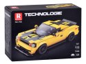 Klocki techniczne 319-elementów + naklejki Żółte Sportowe Auto ZA5260