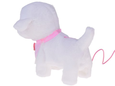 Piesek interaktywny chodzi na smyczy szczeka rusza ogonkiem ZA5591