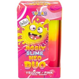 Tuban Jiggly Slime Neo Duo dwukolorowy 430g żółto-różowy ZA5649