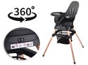 Wielofunkcyjny fotel obracane krzesełko do karmienia 6w1 dla dzieci ZA5659