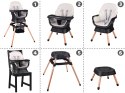 Wielofunkcyjny fotel obracane krzesełko do karmienia 6w1 dla dzieci ZA5659