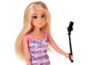 Anlily Lalka turystka na rowerze + telefon i ruchomy selfie stick ZA5698